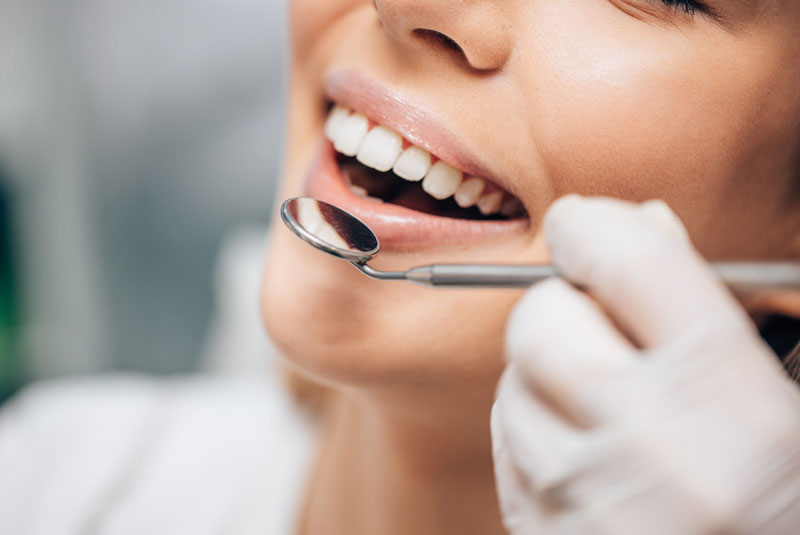 dental patient undergoing procedure